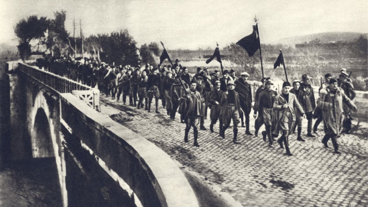 28 ottobre 1922, i fascisti marciano verso Roma
