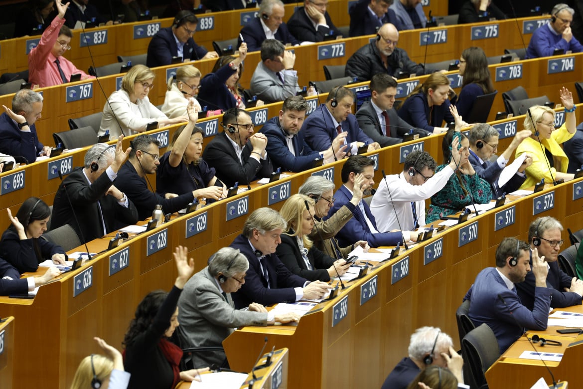 Il voto al parlamento europeo di Bruxelles