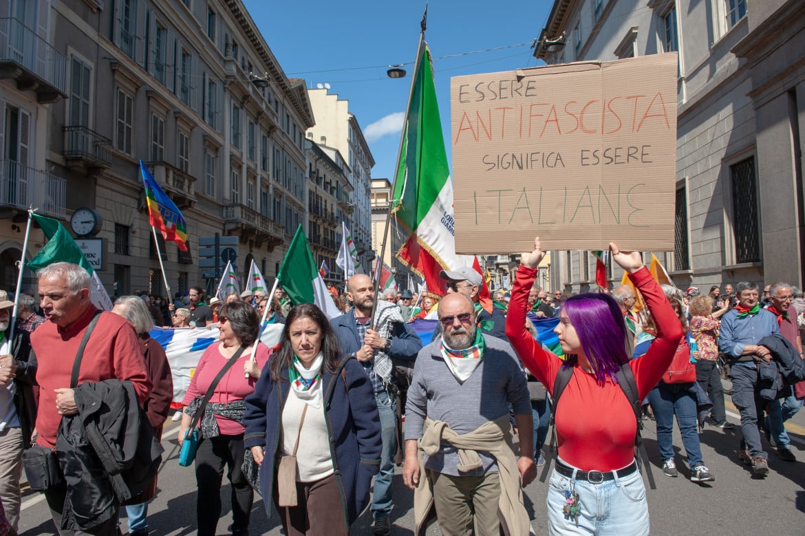 La manifestazione di Milano del 25 aprile